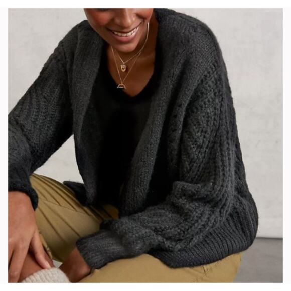 NWT Anthropologie Emile Cardigan / Lea & Viola Black Sweater Small - Picture 1 of 9